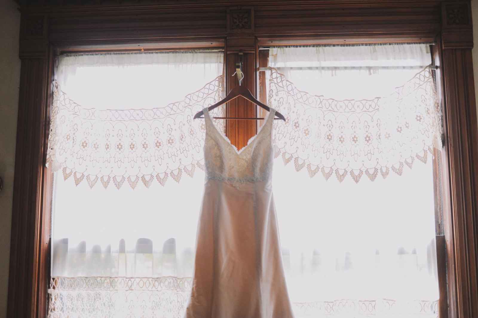 gown in window
