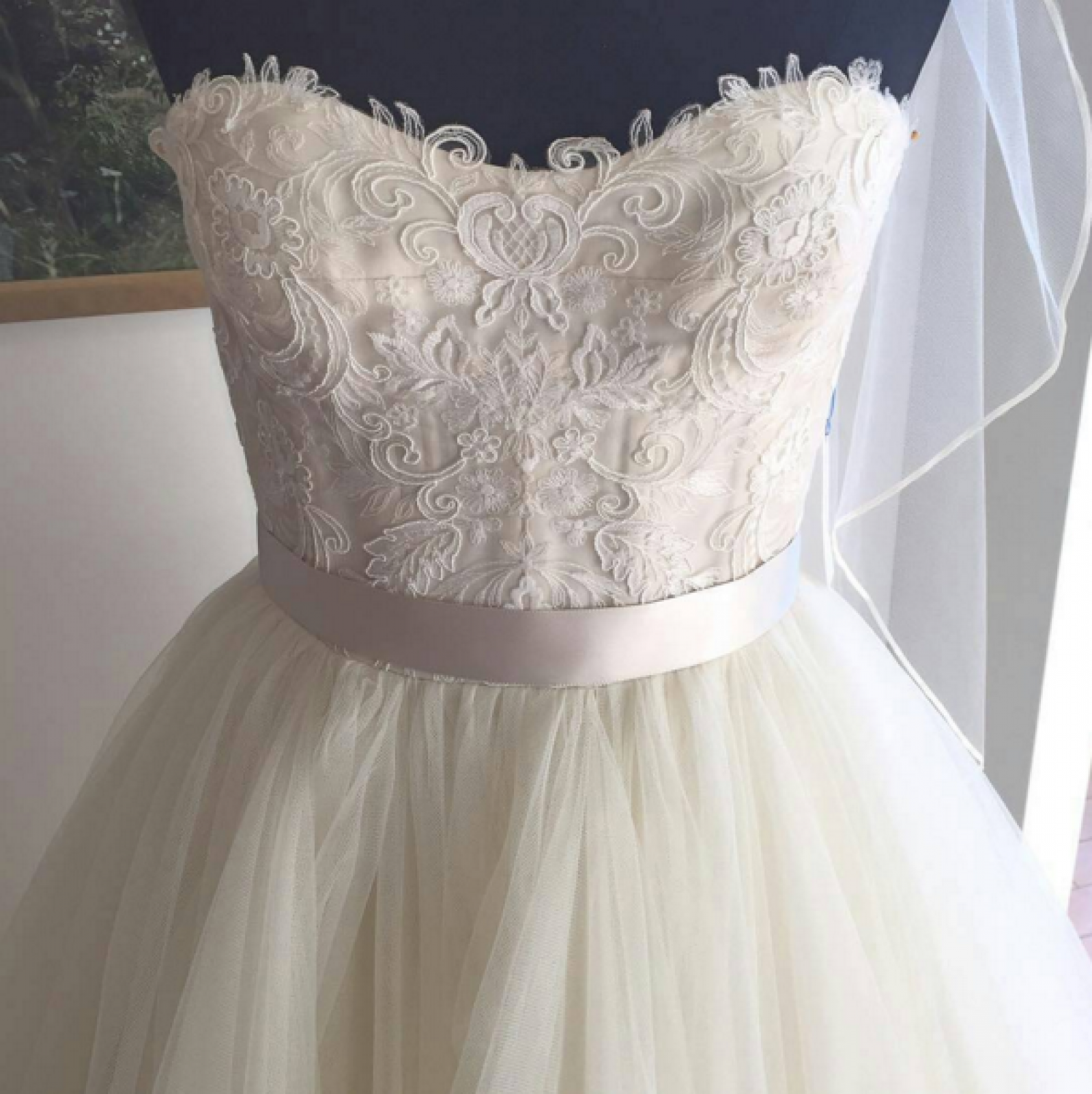 wedding gown bodice