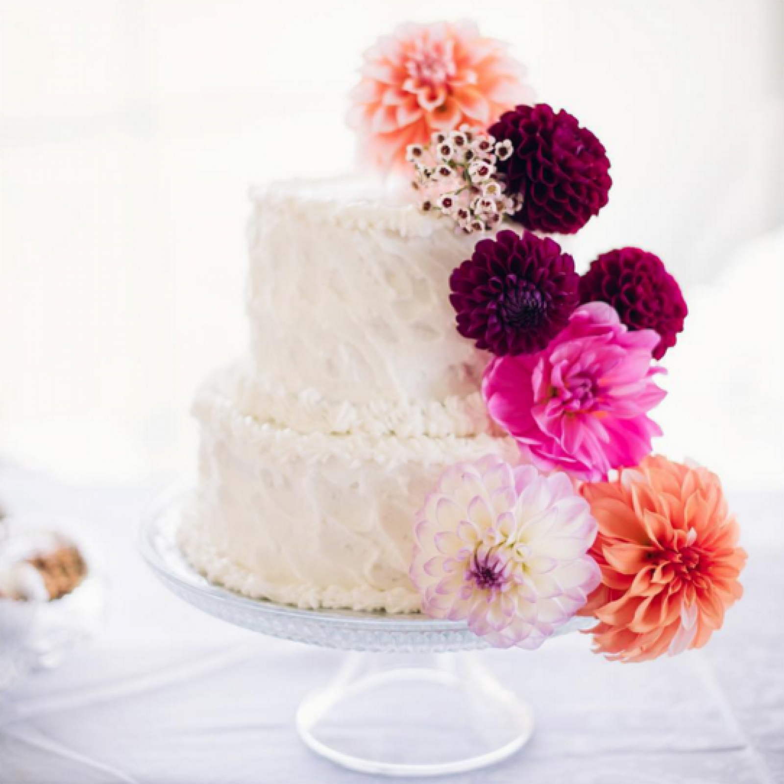 cake with beautiful flowers