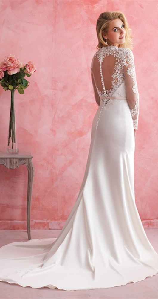 back of wedding dress