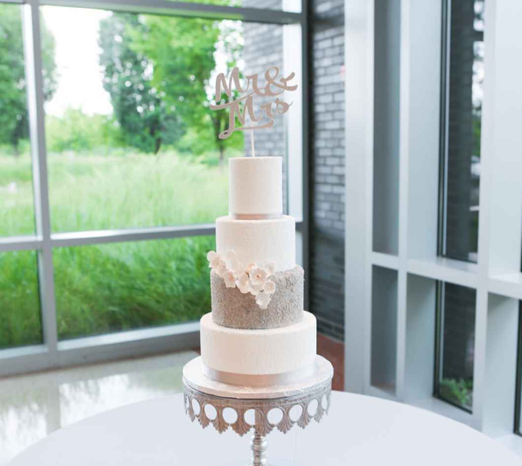 four tiered wedding cake