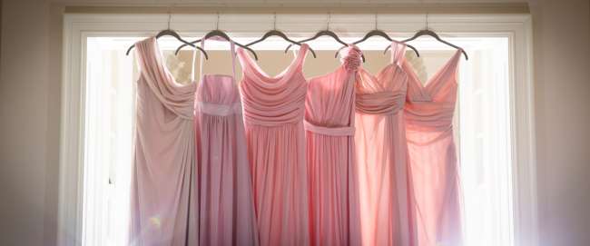 Mismatched Pink Bridesmaid Dresses