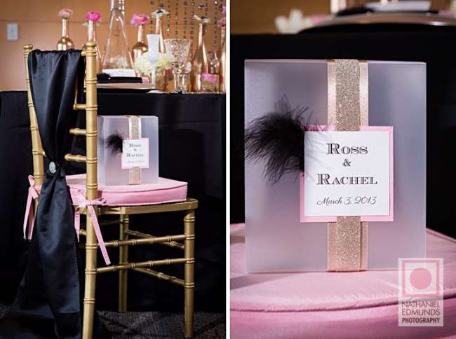 Pink and black glamour decor