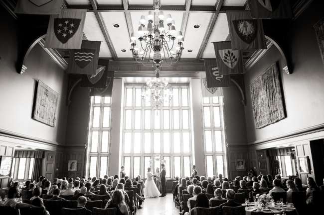Ceremony in The Tudor Room at the Indiana Memorial Union