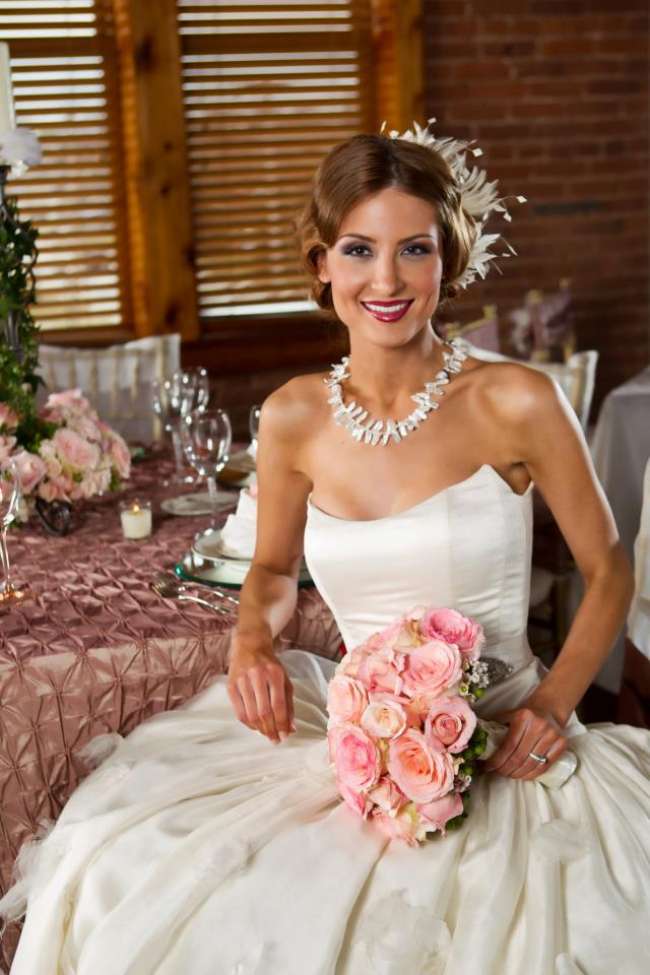 Bride at reception