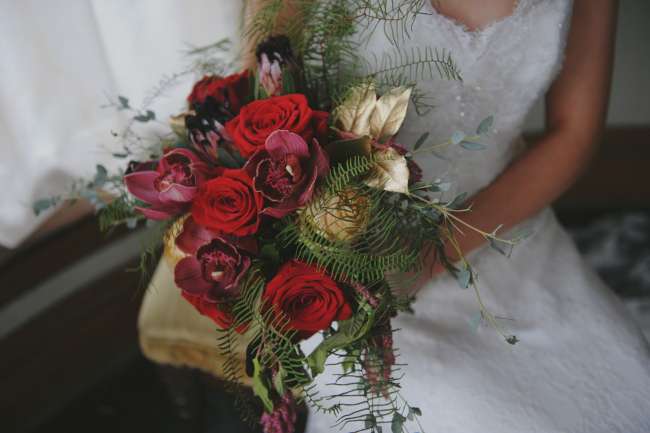 Red & Gold Bouquet