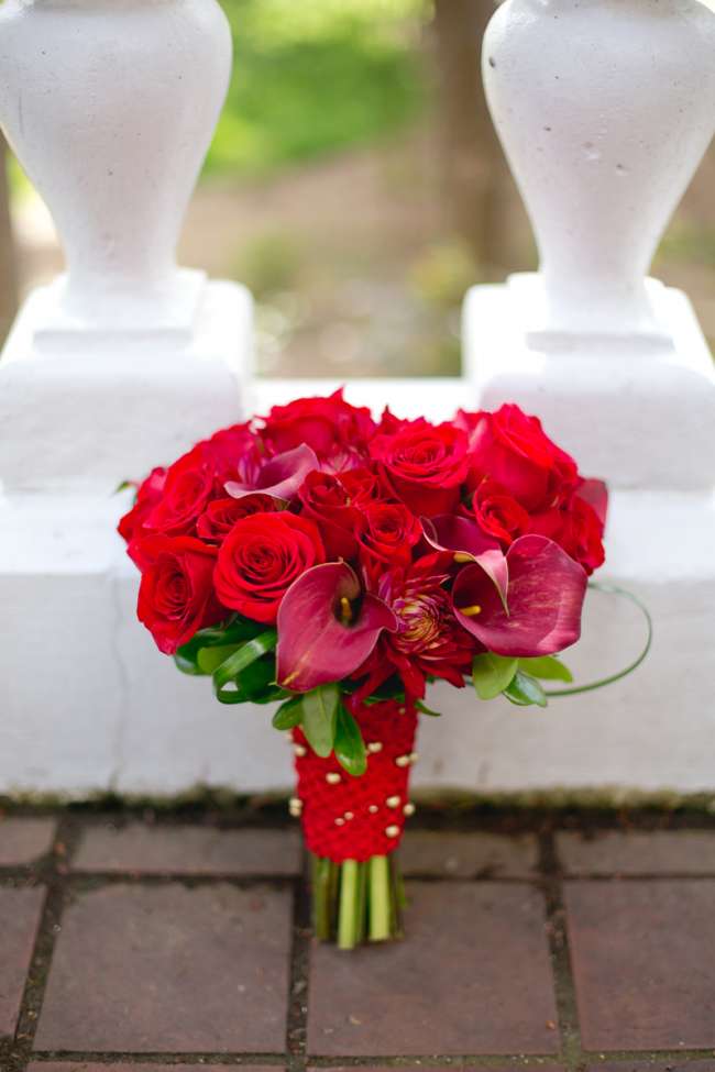 Beautiful red rose bouquet