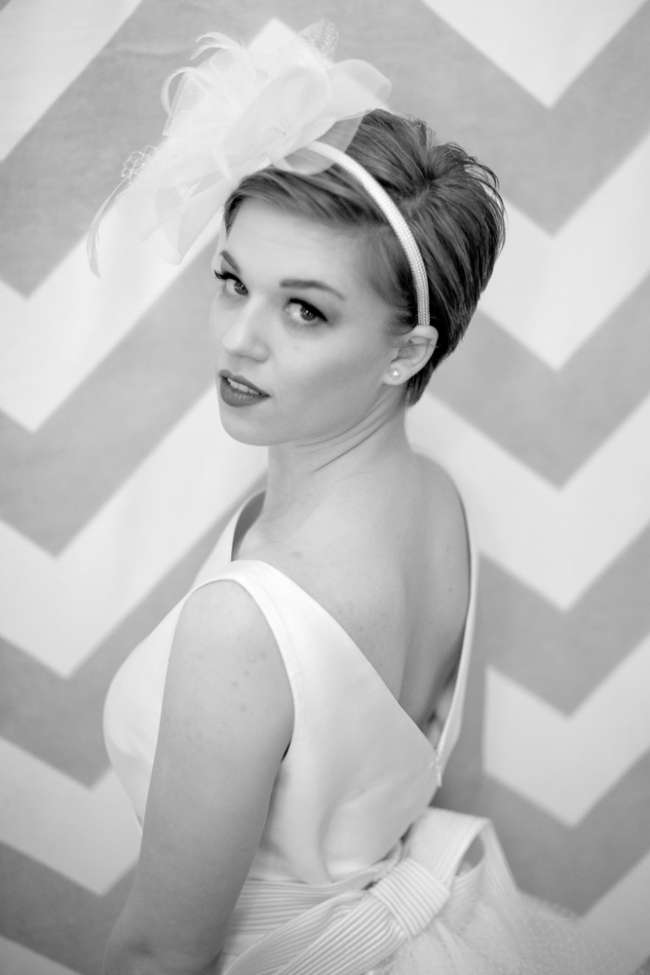 Bride With Large Headpiece