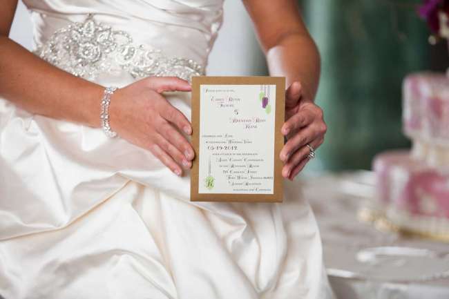 Bride Holding an Invitation