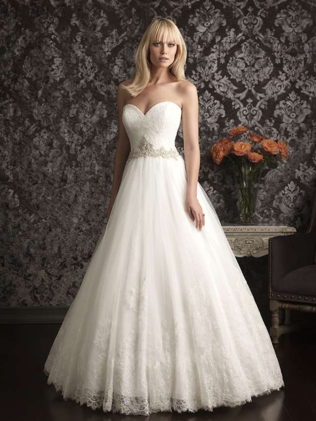 A Strapless Ball Gown