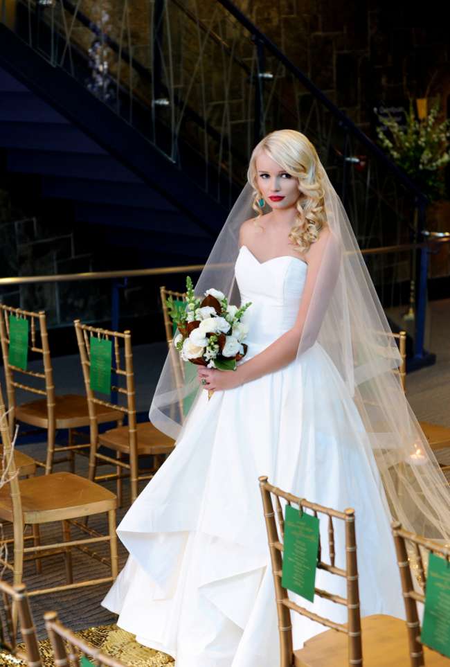 Bride Walking Down Aisle at The Children's Museum of Indianapolis