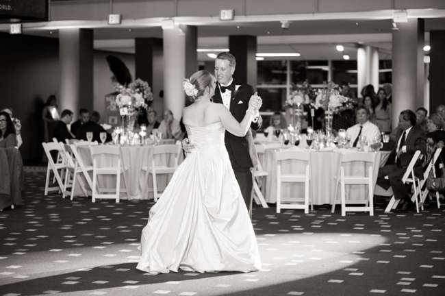 Couple sharing first dance