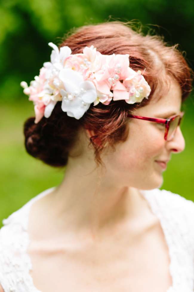 Bride's Floral Hair Piece