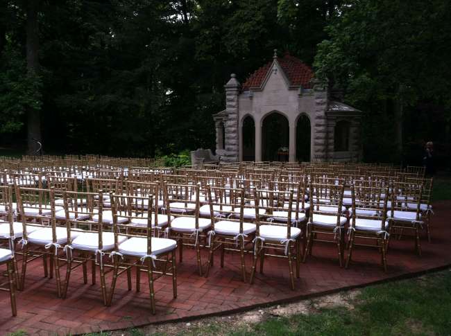 Ceremony at Rose Well House at IU