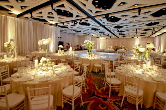 Elegant banquet setup