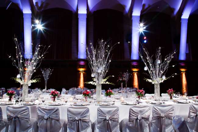 Elegant Tablescape With Tall Centerpieces