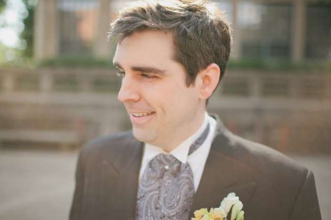 Groom With Paisley Detail