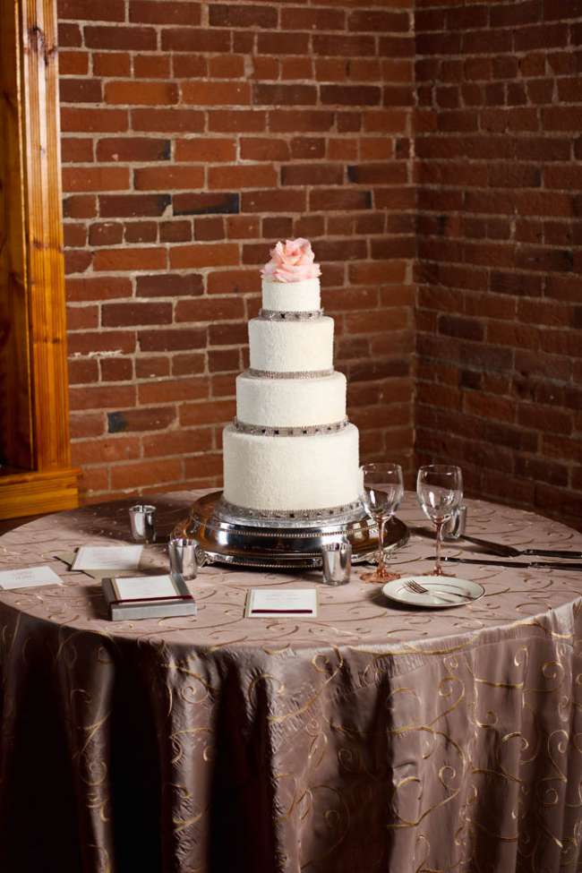 Four-Tiered Cake with Rhinestones