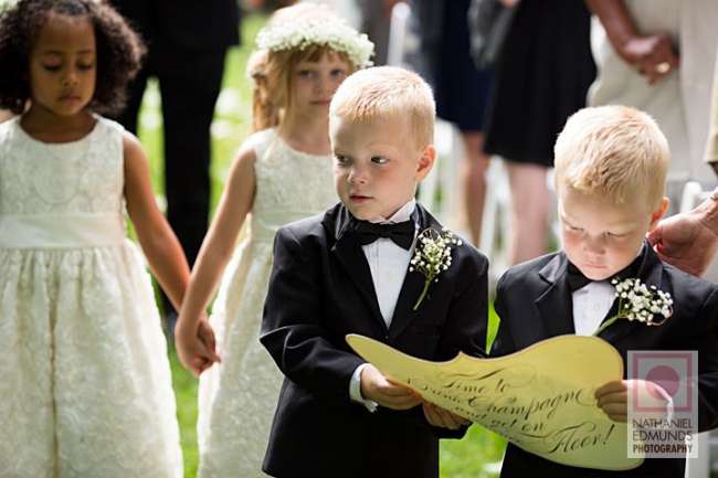 Ring bearers and flower girls