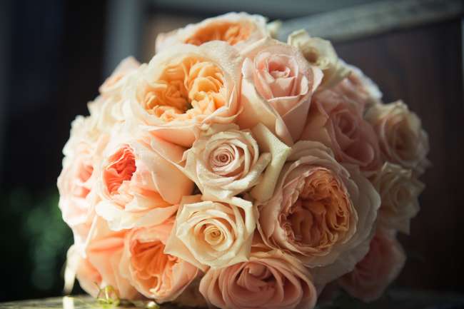 Beautiful peach bouquet