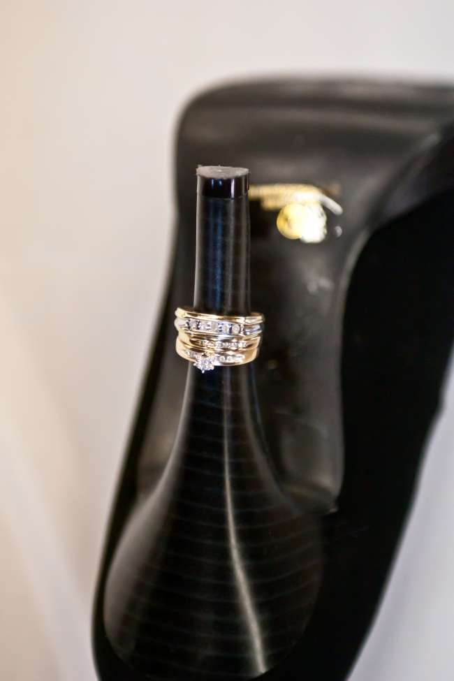 Rings on the Heel of the Bride's Shoe