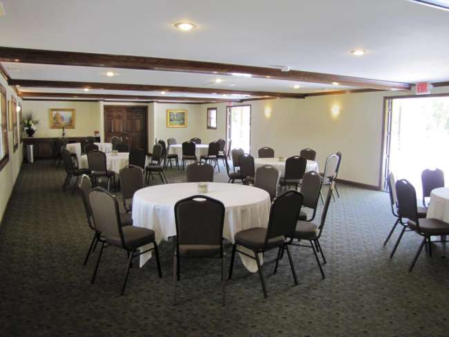 Banquet Room for 125 people connected to patio