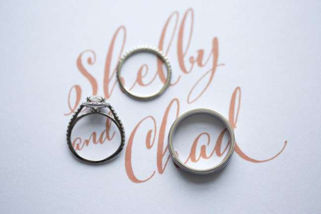 Couple's Rings on Stationery