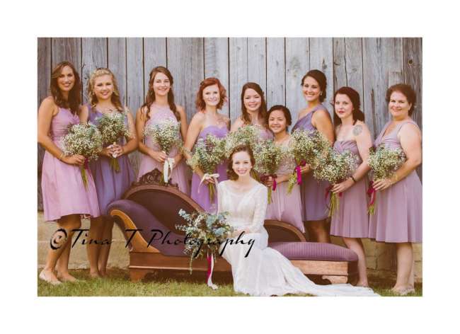The Bride and her Bridesmaids