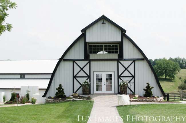 Another view of the front of the dutch hoop barn