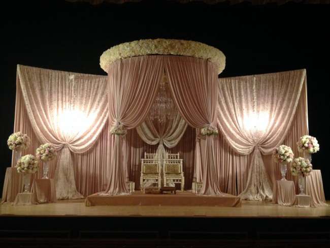 Indian Wedding Ceremony Set Up on Morris Performing Arts Center stage