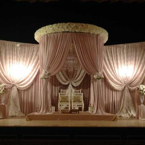Indian Wedding Ceremony Set Up on Morris Performing Arts Center stage