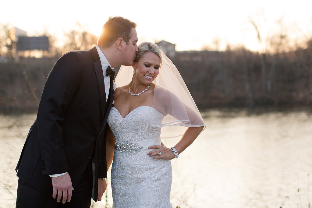 wedding at sunset