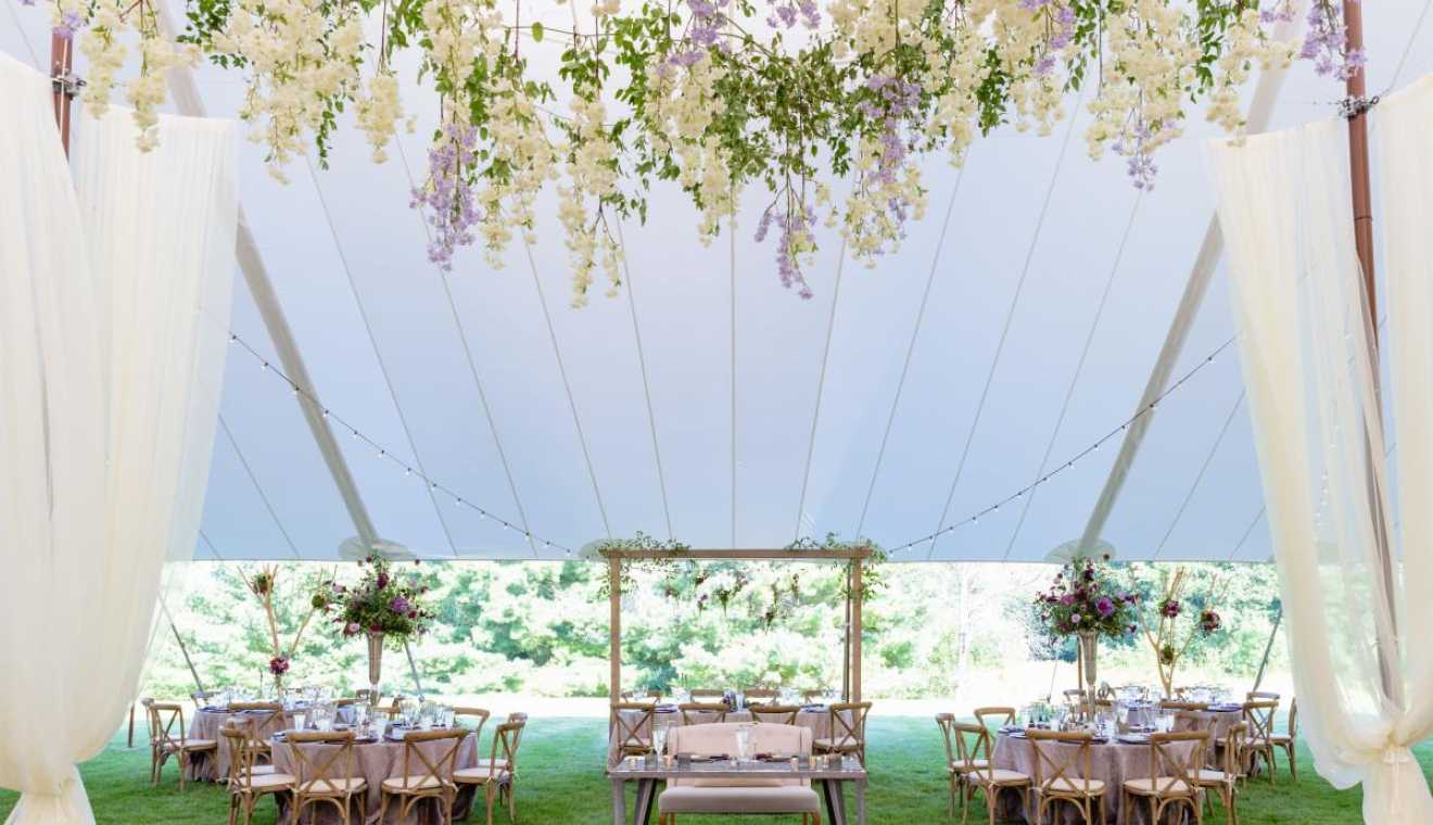 AAYS Event Rentals Sailcloth Tented Wedding