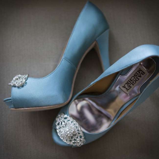 Blue Badgley Mischka Heels