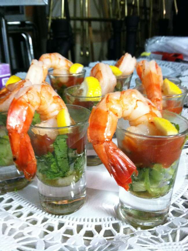 Shrimp Shooter Hors D'oeuvres