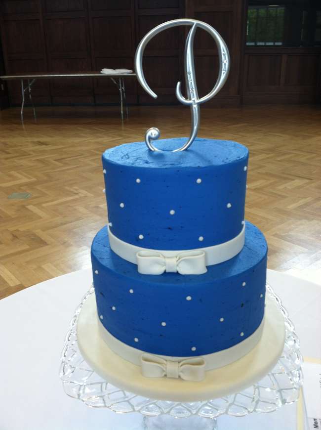 Blue Polka Dot Cake