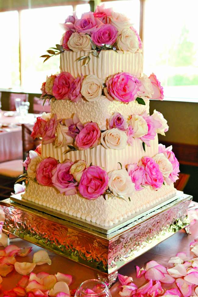 4-Tiered Buttercream Pink Cake