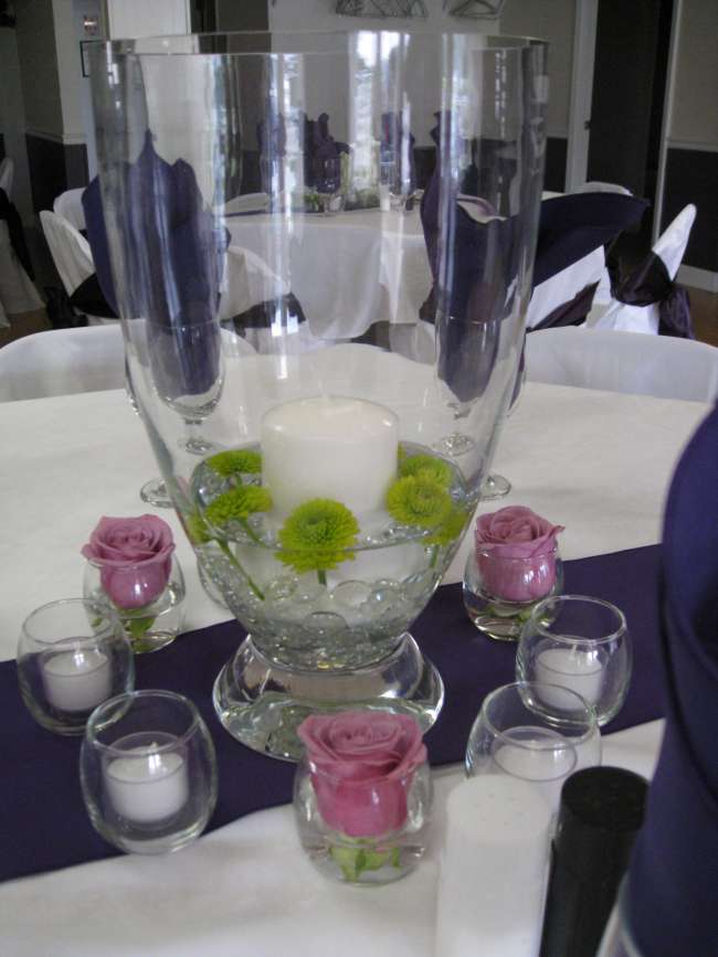 Floating Flower & Candle Centerpiece