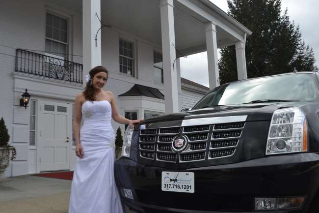 A Bride with a Classy Ride