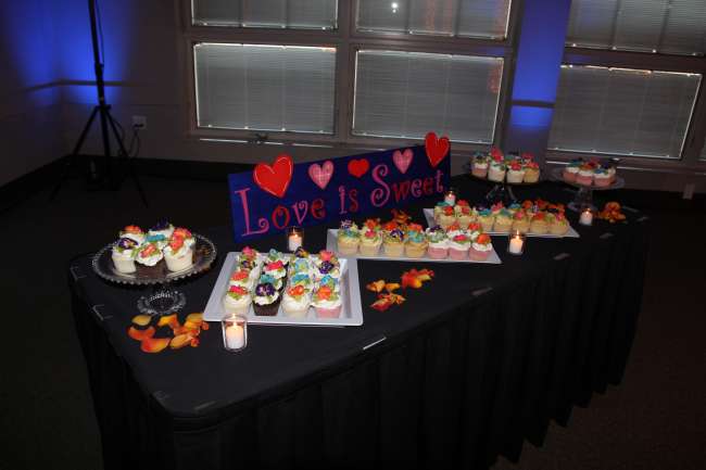 Love is Sweet cupcake table