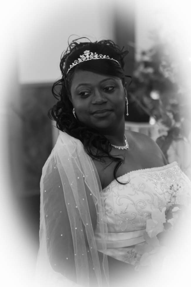 Bride in Tiara and Jeweled Veil