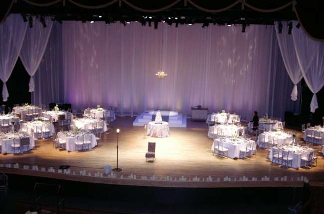 Morris Performing Arts Center Stage Wedding Reception